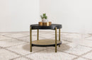 Arini - Round End Side Table With Storage Shelf