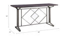 Evangeline - Counter Height Table - Salvaged Brown & Black