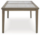 Rainier Ranch - Rectangle Dining Table With Umbrella Option - Brown / Beige
