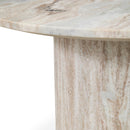 Amberly - Marble Round Coffee Table - Rusty Gray