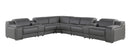 1116 - Power Reclining Italian Leather Sectional