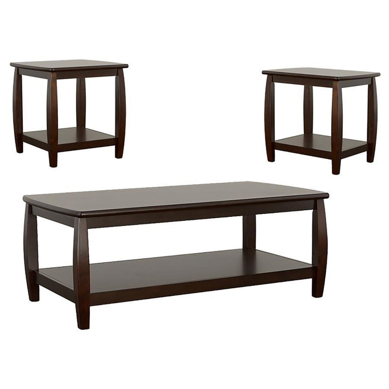 Dixon - Rectangular Wood Coffee Table Set