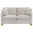 Corliss - Upholstered Arched Arm Loveseat