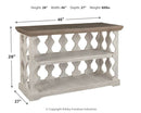 Havalance - Console Sofa Table - Gray / White