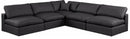 Comfy - 5 Piece Faux Leather Modular Corner Armless Sectional