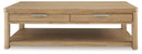 Rencott - Rectangular Cocktail Table - Light Brown