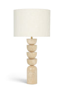 Opus - Linen Textured Fabric And Brass Table Lamp