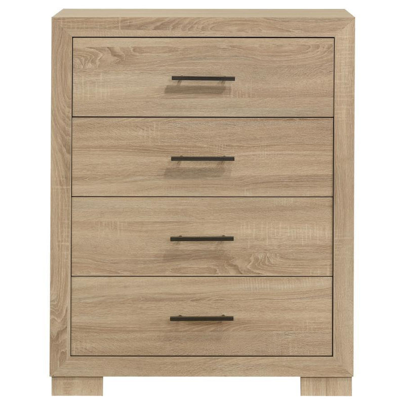 Arielle - 4-Drawer Bedroom Chest Of Drawers - Light Oak