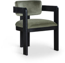 Sacha - Velvet Dining Chair With Black Base (Set of 2)