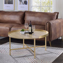 Mithea - Coffee Table - Oak & Gold