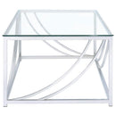 Lille - Glass Top Entryway Sofa Console Table Accents