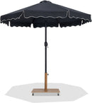 Amalfi - Aluminum Patio Umbrella - Light Brown Base / Black Pole