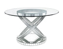 Ornat - 31" Dining Table - Faux Square Diamonds