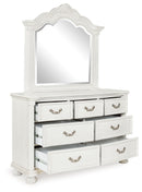 Montelaine - Dresser And Mirror - Antique White