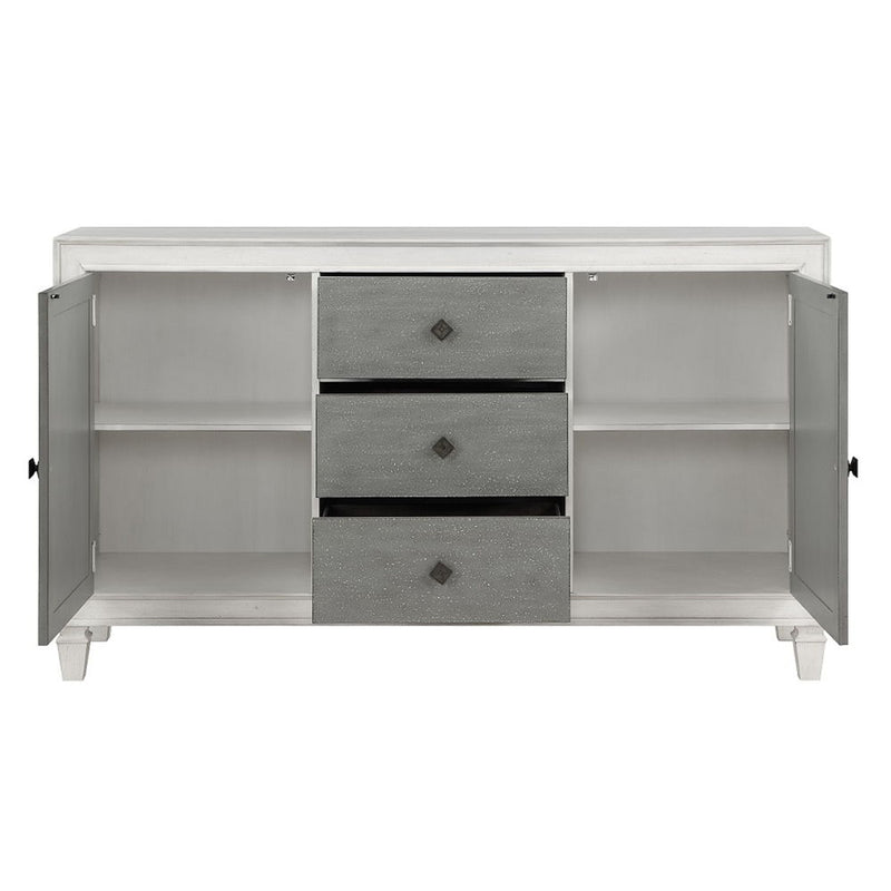 Katia - Server - Rustic Gray & Weathered White