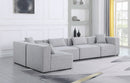 Cube - Linen 5 Piece Modular Sectional