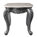 Ariadne - End Table - Marble Top & Platinum
