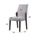 Belay - Side Chair (Set of 2) - Gray Fabric & Gray Oak