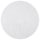 Sherry - Round Marble Top Dining Table - Rustic Espresso