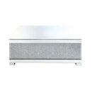 Mallika - Coffee Table - Mirrored & Faux Round Crystals