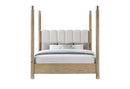 Santo - King Poster Bed - Light Brown