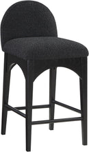Waldorf - Boucle Stool With Black Legs