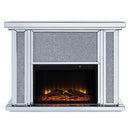 Noralie - LED Electric Fireplace - Mirrored & Faux Diamonds