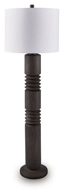 Fainwell - Poly Floor Lamp - Distressed Black