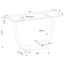 Pruitt - Glass Top Metal Base Table