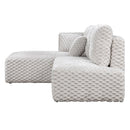 Manya - Sectional Sofa - Ivory Corduroy