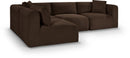 Shaggy - 4 Piece Modular Sectional