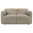 Dorset - Fabric Upholstered Round Track Arm Loveseat
