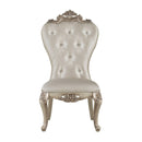 Gorsedd - Side Chair (Set of 2) - Cream Fabric & Golden Ivory