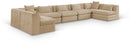 Stellar - 7 Piece Chenille Fabric Upholstered Modular Sectional