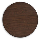 Korestone - Round End Table - Dark Brown