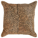 Leopard - 20" x 20" Pillow - Camel / Black