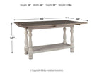 Havalance - Flip Top Sofa Table - Gray / White