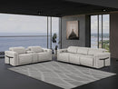 1126 - 6-Piece Modular Power Reclining Sofa And Console Loveseat Set In With 5 Power Recliners & Power Headrests