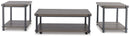 Wilmaden - Occasional Table Set (Set of 3) - Gray / Black