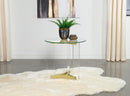 Janessa - Round Glass Top Acrylic Leg Table