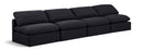 Indulge - Linen 4 Seat Modular Armless Sofa