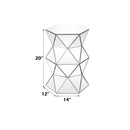 Dominic - 20" Pedestal Stand - Mirrored