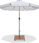 Amalfi - Aluminum Patio Umbrella - Light Brown Base / Light Brown Pole