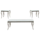 Carone - Glass Top Coffee Table Set