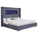 Tisdall - Upholstered Fireplace Bed