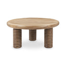 Ilaria - Reclaimed Wood Round Coffee Table - Sand Washed