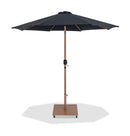 Fiji - Aluminum Patio Umbrella With Square Teak Base