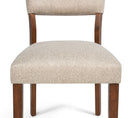 Gregory - Side Chair (Set of 2) - Beige / Brown