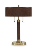 Arcmond - Metal Table Lamp - Brown / Gold Finish