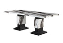 D12DT - Dining Table - White / Black